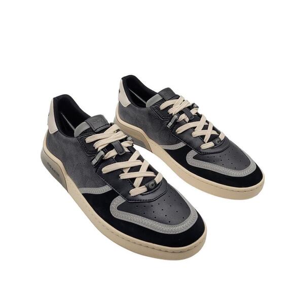 Coach NIB Men's Citysole Signature Court Lace-Up Sneakers Charcoal Black 11D - Picture 1 of 13